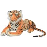 Tigru de jucărie din pluș, maro, XXL GartenMobel Dekor