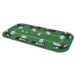 Blat masă poker 8 jucători, pliabil în 4, dreptunghiular, verde GartenMobel Dekor