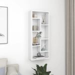 Raft de perete, alb, 36x16x90 cm, PAL GartenMobel Dekor