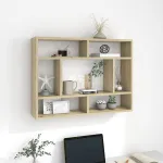 Raft de perete, stejar Sonoma, 75x16x55 cm, PAL GartenMobel Dekor