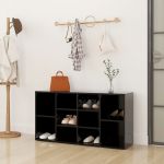 Banchetă pantofar, negru, 103x30x54,5 cm, PAL GartenMobel Dekor