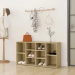 Banchetă pantofar, stejar sonoma, 103x30x54,5 cm, PAL GartenMobel Dekor