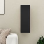Comodă TV, negru, 30,5x30x90 cm, PAL GartenMobel Dekor