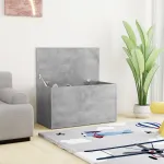 Cufăr de depozitare, gri beton, 84x42x46 cm, lemn compozit GartenMobel Dekor