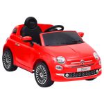 Mașină electrică pentru copii Fiat 500, roșu GartenMobel Dekor