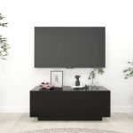 Comodă TV, negru, 100x35x40 cm, PAL GartenMobel Dekor