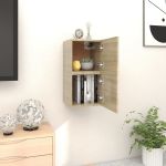 Dulapuri TV montaj pe perete 2 buc. stejar sonoma 30,5x30x30 cm GartenMobel Dekor