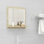 Oglindă de baie, stejar sonoma, 40 x 10,5 x 37 cm, PAL GartenMobel Dekor