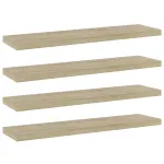 Plăci bibliotecă, 4 buc, stejar sonoma, 40 x 10 x 1,5 cm, PAL GartenMobel Dekor
