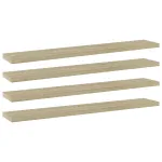 Plăci bibliotecă, 4 buc, stejar sonoma, 60 x 10 x 1,5 cm, PAL GartenMobel Dekor