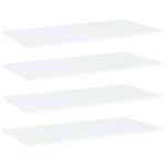 Plăci bibliotecă, 4 buc., alb, 80 x 40 x 1,5 cm, PAL GartenMobel Dekor