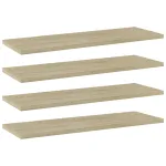 Plăci bibliotecă, stejar sonoma, 4 buc, 60 x 20 x 1,5 cm, PAL GartenMobel Dekor