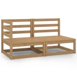 Set mobilier de grădină, 2 piese, maro miere, lemn masiv de pin GartenMobel Dekor