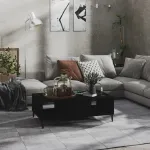 Măsuță de cafea, negru, 103,5x60x35 cm, PAL GartenMobel Dekor