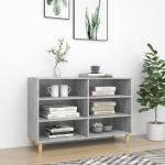 Servantă, gri beton, 103,5x35x70 cm, lemn compozit GartenMobel Dekor