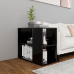 Dulap lateral, negru, 60x30x50 cm, PAL GartenMobel Dekor