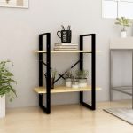 Bibliotecă cu 2 rafturi, 60x30x70 cm, lemn masiv de pin GartenMobel Dekor