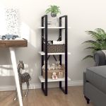 Bibliotecă cu 3 rafturi, alb, 40x30x105 cm, PAL GartenMobel Dekor
