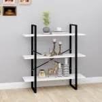 Bibliotecă, alb, 100x30x105 cm, PAL GartenMobel Dekor