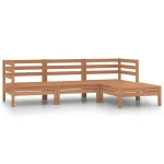 Set mobilier de grădină, 4 piese, maro miere, lemn masiv de pin GartenMobel Dekor
