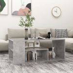 Măsuță de cafea, gri beton, 100x50x40 cm, PAL       GartenMobel Dekor