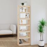 Bibliotecă/Separator cameră, 60x30x199,5 cm, lemn masiv de pin GartenMobel Dekor