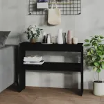 Masă consolă, negru, 102x30x80 cm, PAL GartenMobel Dekor