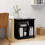Dulap cu roți, negru, 60x45x60 cm, PAL GartenMobel Dekor