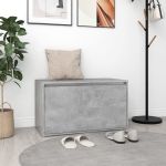 Bancă de hol, gri beton, 80x40x45 cm, PAL GartenMobel Dekor