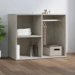 Dulap de dressing, gri beton, 80x40x65 cm, lemn compozit GartenMobel Dekor