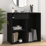 Dulap pentru cosmetice, negru, 80x40x75 cm, lemn prelucrat GartenMobel Dekor