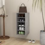 Pantofar, gri beton, 31,5x35x70 cm, PAL GartenMobel Dekor