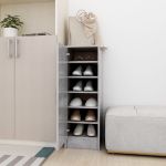 Pantofar, gri beton, 32x35x92 cm, PAL     GartenMobel Dekor