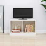 Comodă TV, alb, 70x33x42 cm, lemn masiv de pin GartenMobel Dekor