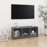 Comodă TV, gri, 104x33x41 cm, lemn masiv de pin GartenMobel Dekor