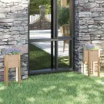 Jardiniere de grădină, 2 buc., 31x31x70 cm, lemn masiv de pin GartenMobel Dekor