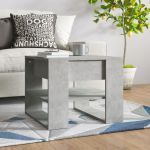 Măsuță de cafea, gri beton, 55,5x55x45 cm, lemn prelucrat GartenMobel Dekor