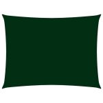 Parasolar verde închis 2,5x4 m țesătură oxford dreptunghiular GartenMobel Dekor