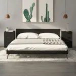 Noptiere, 2 buc., Negru, 40x36x65 cm GartenMobel Dekor