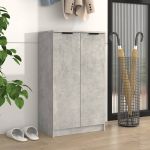 Pantofar, gri beton, 59x35x100 cm, lemn compozit GartenMobel Dekor