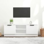 Comodă TV, alb, 102x35x36,5 cm, lemn prelucrat GartenMobel Dekor