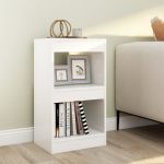 Bibliotecă/Separator cameră, alb, 40x30x72 cm GartenMobel Dekor
