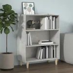 Măsuță de cafea, gri beton, 69,5x32,5x90 cm, lemn prelucrat GartenMobel Dekor