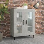 Servantă, gri beton, 69,5x34x90 cm, lemn compozit GartenMobel Dekor