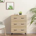 Servantă, stejar sonoma, 69,5x34x90 cm, lemn compozit GartenMobel Dekor