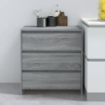 Servantă, stejar sonoma gri, 70x41x75 cm, lemn prelucrat GartenMobel Dekor