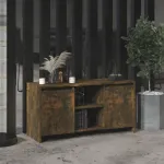 Comodă TV, stejar fumuriu, 102x37,5x52,5 cm, lemn prelucrat GartenMobel Dekor