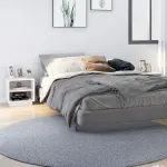 Noptiere, 2 buc., alb, 40x34x40 cm, lemn masiv de pin GartenMobel Dekor