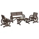 Set mobilier de grădină, 4 piese, lemn masiv de brad GartenMobel Dekor
