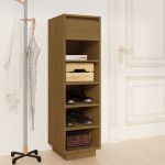 Pantofar, maro miere, 30x34x105 cm, lemn masiv de pin GartenMobel Dekor